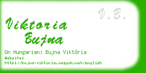 viktoria bujna business card