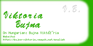 viktoria bujna business card